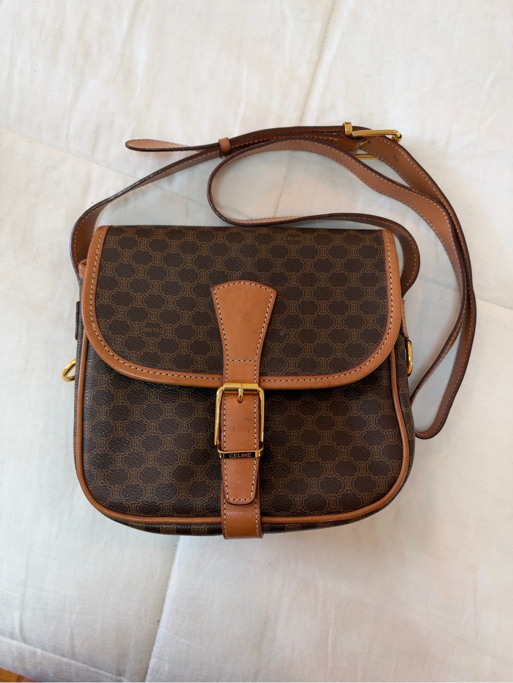 Vintage Celine Macadam Crossbody